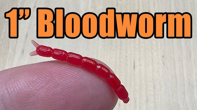 Moule à Leurres De Pêche Bloodworm Swimbait 0.6 - Pierre Acrylique - Pour Fabrication Artisanale