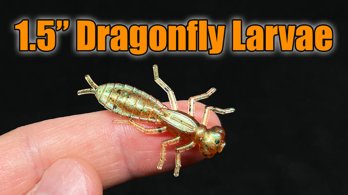 Dragonfly Larvae 1.5" - Great Micro Finesse, Ultralight and BFS Fishing Bait