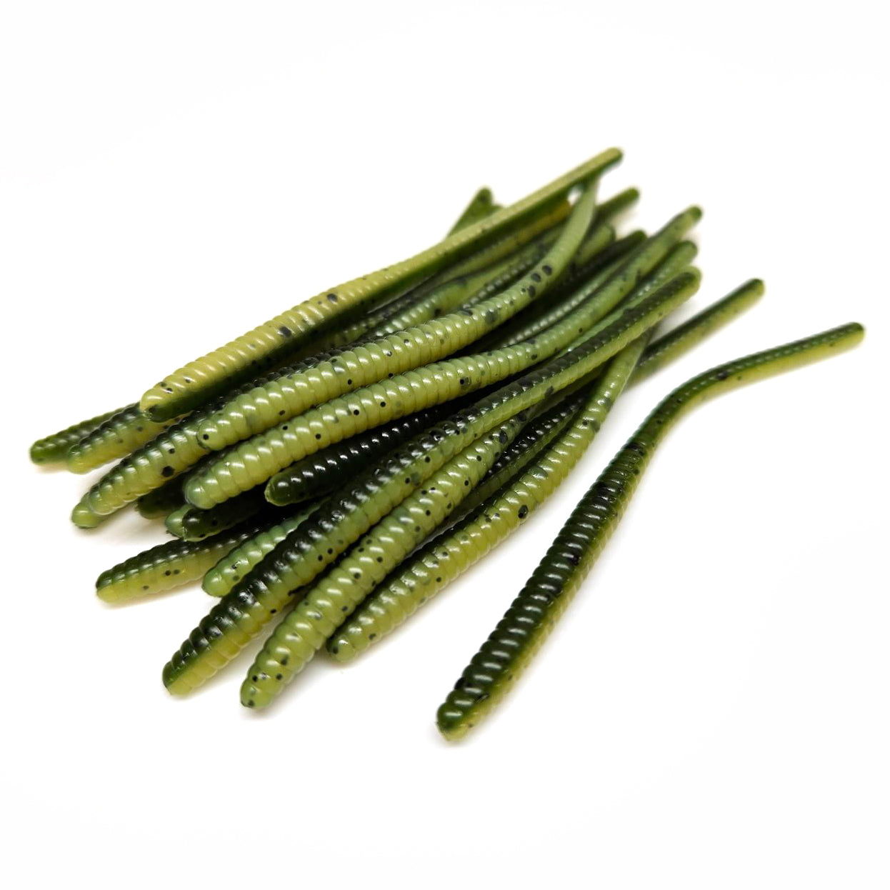 TEXJET 2.75'' Drop Shot Craw - Gommone Morbido Per Bass & Walleye (Gomma Rosa Argento) 15 Pezzi