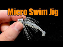 Load and play video in Gallery viewer, Black/Blue - Micro Swim Jig