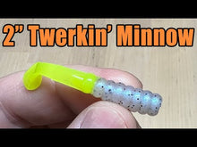 Load and play video in Gallery viewer, Midnight Minnow - 2&quot; Twerkin&#39; Minnow
