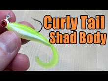 Load and play video in Gallery viewer, Black Shiner - Curly Tail Shad Body
