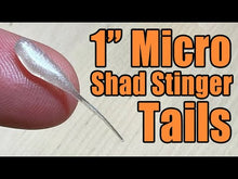 Load and play video in Gallery viewer, Gold Shiner - 1&quot; Micro Shad Stinger Tails
