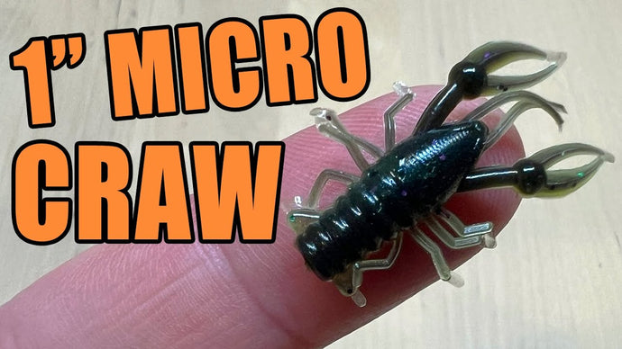 1" Micro Craw - Micro Finesse Soft Plastic For Bluegill & Crappie