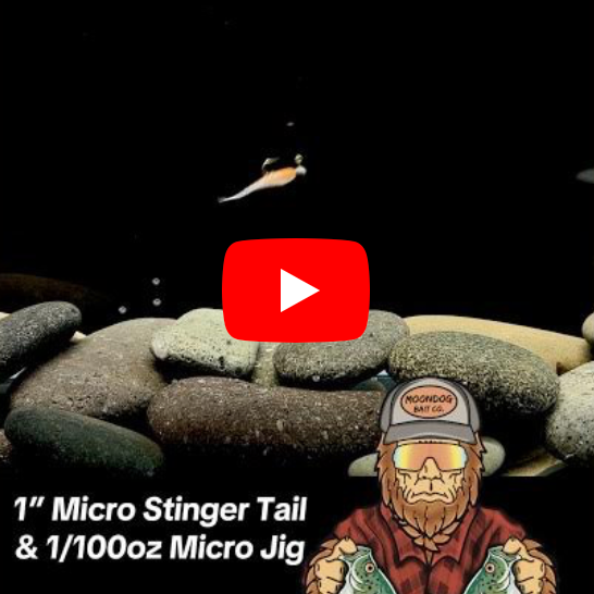 1” Micro Stinger Tail and 1/100oz Micro Jighead Combo