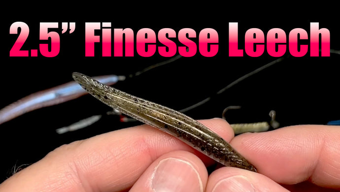 2.5" Finesse Leech Fishing Bait for Walleye, Trout, Panfish and Bass