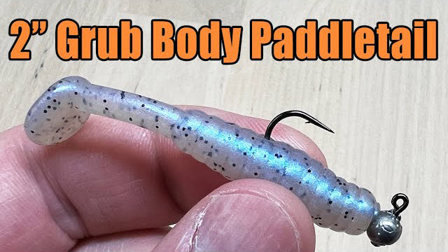 2" Grub Body Paddle Tail Minnow