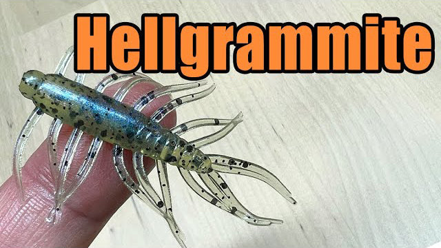 2" Hellgrammite Micro Finesse Fishing Bug Bait