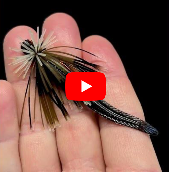 Black Crappie Micro Spin Jig and 2.5” Finesse Leech Combo