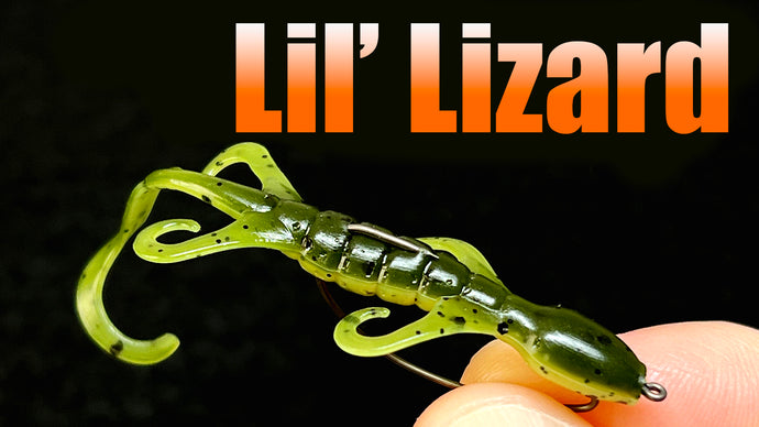 Lil' Lizard  - 2.5" Mini Bait Great for Bass, Panfish & Trout