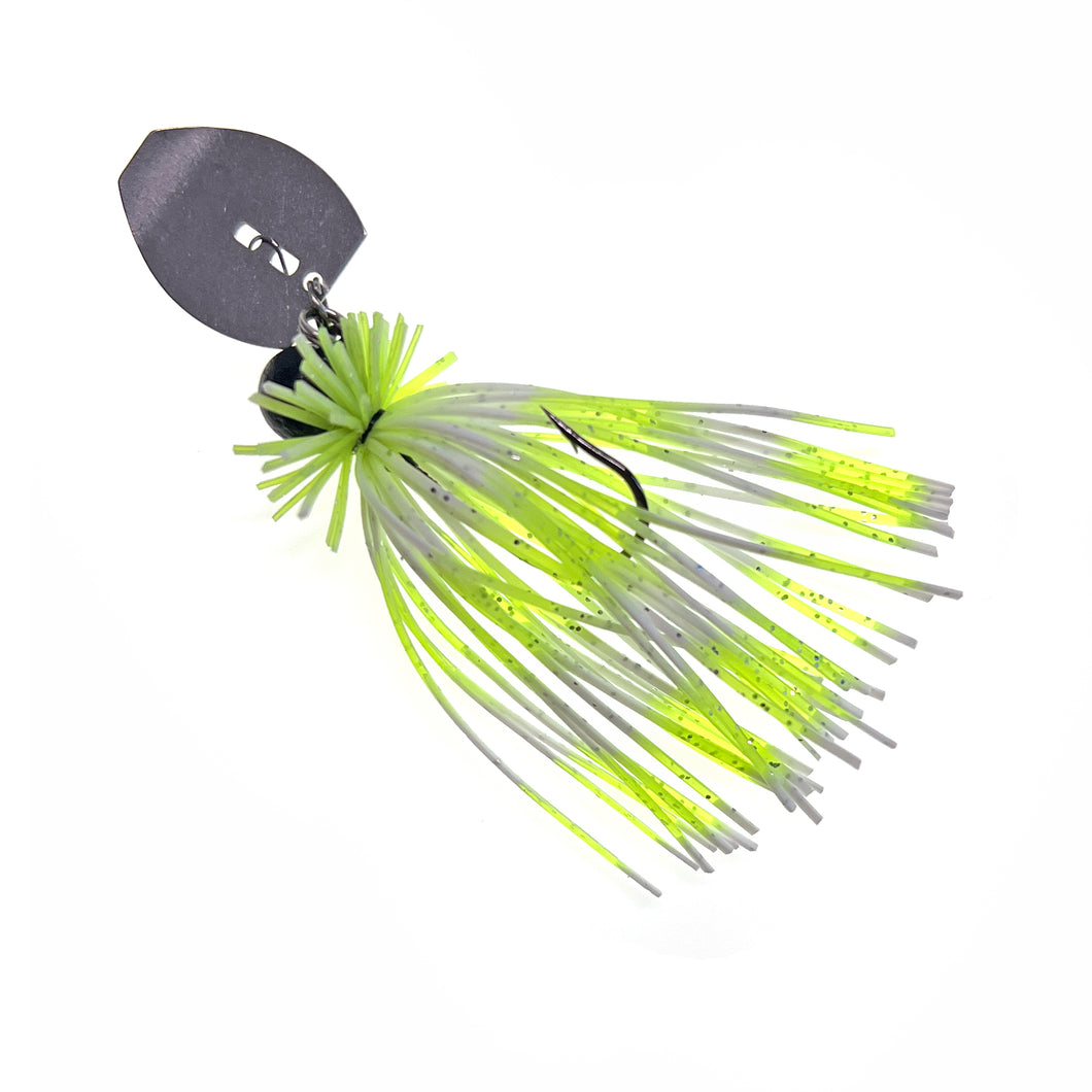 Chartreuse/White - Micro Bladed Jig