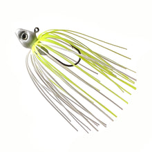 Load image into Gallery viewer, Chartreuse/White - Micro Swim Jig
