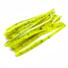 Load image into Gallery viewer, Chartreuse/White - Ultra Finesse Worm
