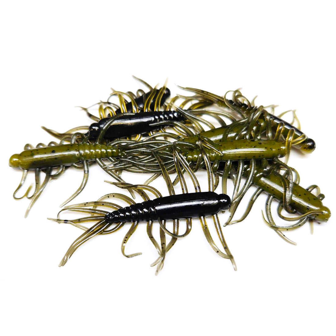 Peppo Lures Hellgrammite 4" Soft Plastic Bait – Pumpkinseed – 6 Pack – Freshwater Fishing
