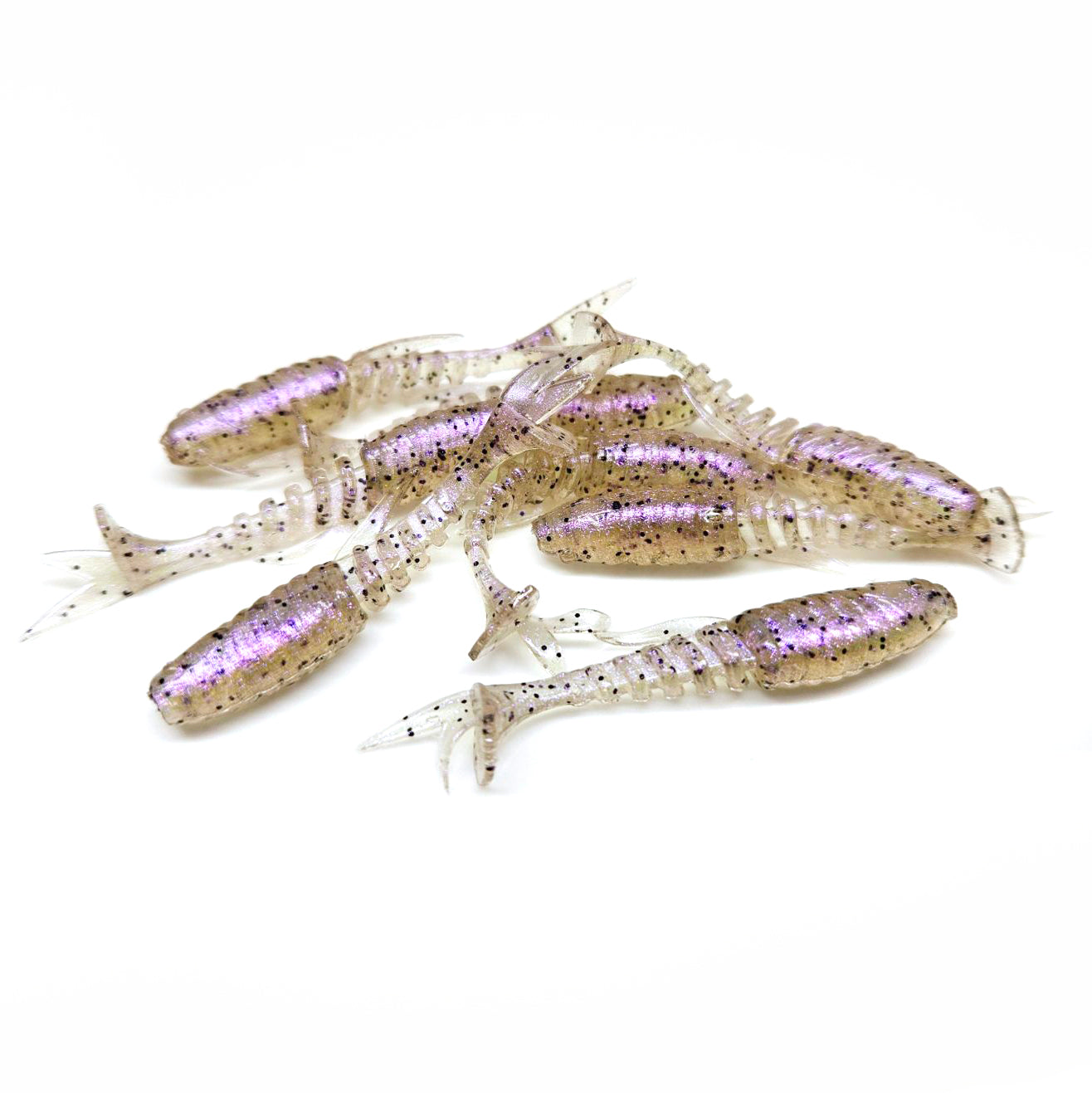 75-Piece Crappie Fishing Lures Kit - Soft Plastic Baits In 5 Colors, For Panfish, Shad, Grub, Minnows