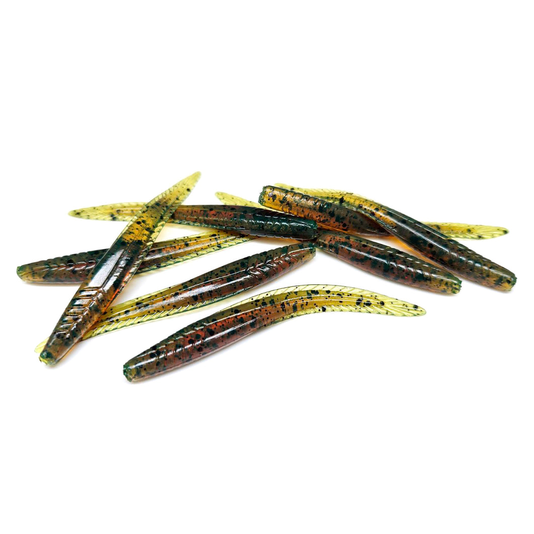 fish oil lure FishDaddy Jerk Bait BioSilicone Soft Plastics 4.6in UV Glow Green Pumpkin The softer lure body creates more action in the water 7 Best Saltwater Fishing Lures