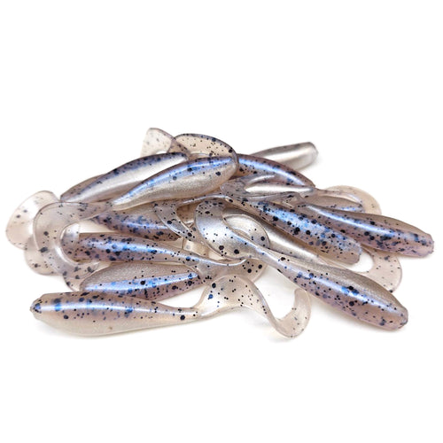 30PCS Paddle Tail Swimbaits Lures Soft PVC Jigs Heads Curly Grub Lures  Fishing Bait Kit for Freshwater and Saltwater 