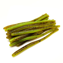 Load image into Gallery viewer, Pumpkin Chartreuse - Ultra Finesse Worm
