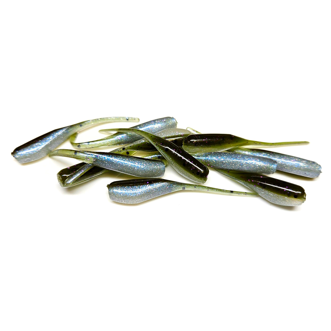 2 Inch Ringed Grubs Fire Tail Color 50-Pack Hot Acid Rain Triple Tail Grub  Lures - 2" Soft Plastic Baits For Crappie & Panfish Crappie Fishing Baits,  Lures