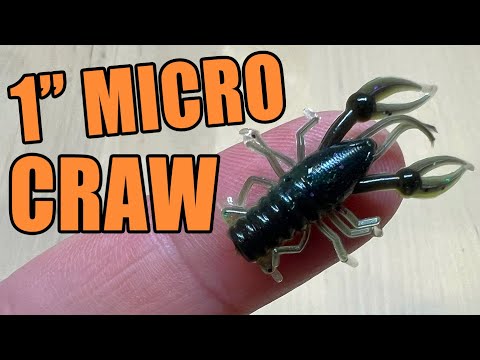 Black Crawdad - 1 Micro Craw – Moondog Bait Co