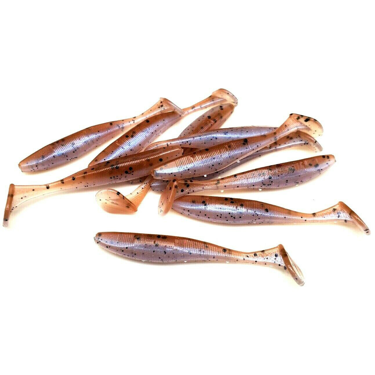 Slim Shad Paddle Tails - Best Crappie Panfish Bass Micro Slim Shad Paddle Tails - Best Crappie Panfish Bass Micro